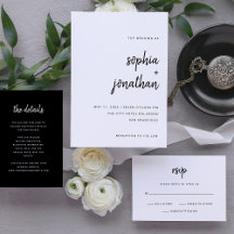 Modern Minimalist Script   Wedding