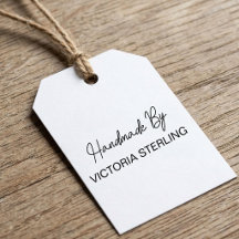 Handmade By Handwritten Script Stamps