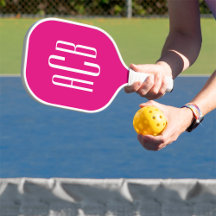 Hot Pink Three Letter Monogram