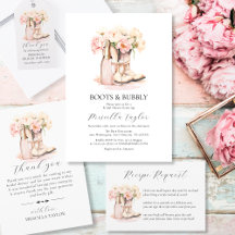 Rustic Cowgirl Boots and Bubbly Peonies Champagne