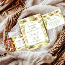 Pastel Farm Tractor Barnyard 1st Birthday