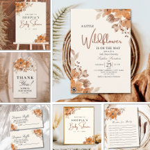 A Little Wildflower is on The Way Girl Baby Shower