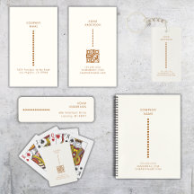 Gold Dots Minimalist Simple Cream Business Bundle 