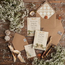 Lake Como Destination Wedding Invitation Suite