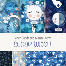 Lunar Witch Paper Goods and Magical Items