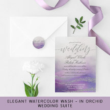 Awash Elegant Watercolor - In Orchid