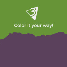 Purple and Green Pillows - Living Room