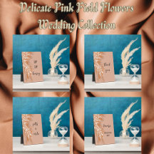 Delicate Pink Field Flowers Wedding Collection
