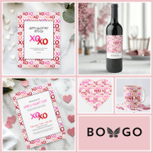 Cute Hugs and Kisses XOXO Galentine's Day for Her