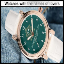 Custom Watches with the names of lovers