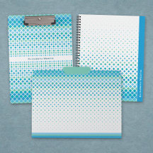Modern Blue Green Abstract Geometric Diamonds