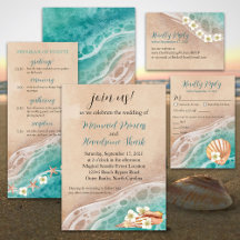 Shoreline Dreams Watercolor Beach Wedding