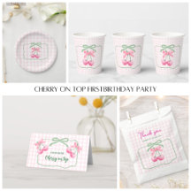 Cherry On Top 1st Birthday Party