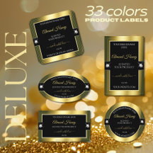 Product Labels Shimmer Frame and Glitzy Brilliants