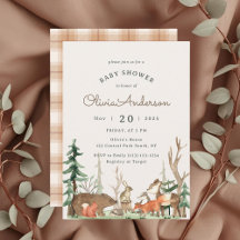 Rustic Winter Woodland Baby Shower