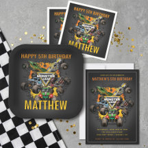 Monster Jam Trucks Birthday