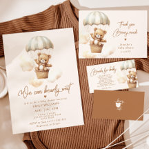 Hot air balloon We can bearly wait baby shower