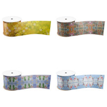 Ribbon With Watercolor Themed Designs 