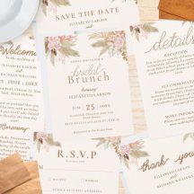 Exotic Modern Boho Tropical Wedding Suite