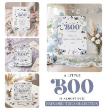 Blue Little Boo Halloween Baby Shower Collection
