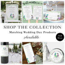 Dinosaur Bride and Groom Custom Wedding Supplies