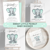 Elephant Sweet Little Peanut Baby Shower