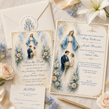 OUR LADY OF GRACE MARIAN BLUE - WEDDING COLLECTION