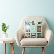 Photo Template Collage Pillows