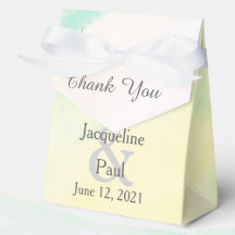 Tropical Leaf Watercolor Monogram Wedding Suite