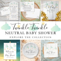 Twinkle Twinkle Little Star Neutral Baby Shower 