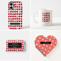 Simple Modern Amour Heart Valentine's Day Gift