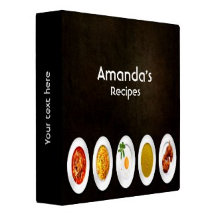Cookbook binders and notebooks