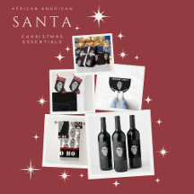 Vintage Black African American Santa Christmas