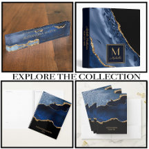 NAVY BLUE AND GOLD GLITTER MARBLE 