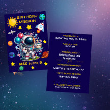 Space Explorer Birthday Collection Boys