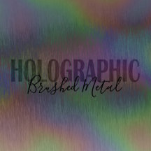 Modern Creative Holographic Brushed Metal