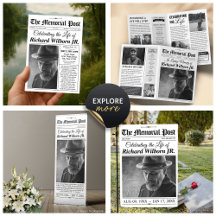 Memorial & Funeral Newspaper 