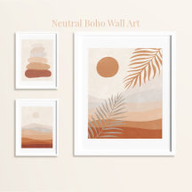 Neutral Boho Wall Art Collection