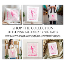 Little Pink Ballerina Typography