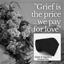 Subtle & Dignified Funeral Ties