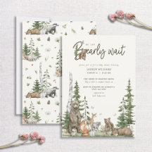 Bearly Wait Woodland Animals Baby Shower