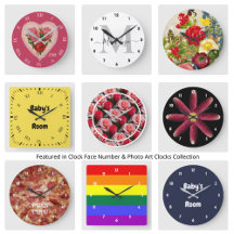 Clock Face Number & Photo Art Clocks