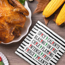 Spicy Words - Chile Peppers Design