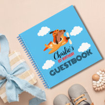 Dog Pilot Flies Airplane Cute First Birthday Party