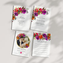 Purple and Orange Wedding Suite