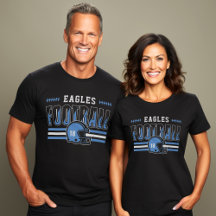 Custom Striped Football Logo Shirts