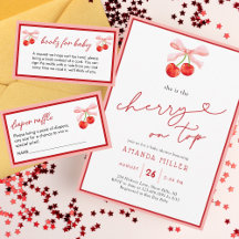 Coquette Cherry Baby Shower 