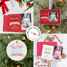 MERRY LITTLE CHRISTMAS   BABY'S 1ST CHRISTMAS CARD