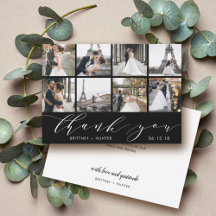 Modern Hand Lettering Photo Collage Thank You