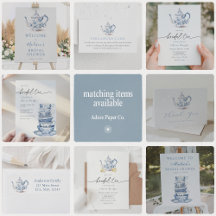 Blue Floral Tea Party - Bridal Collection